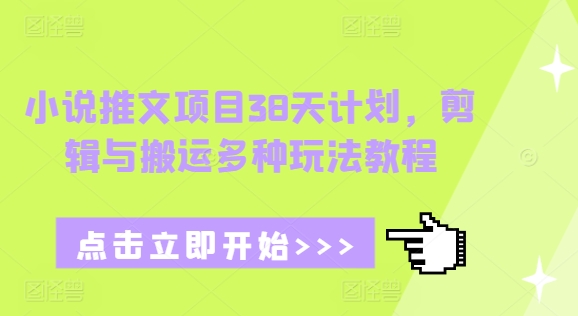 小说推文项目38天计划，剪辑与搬运多种玩法教程-学长代码-毕业设计源码网