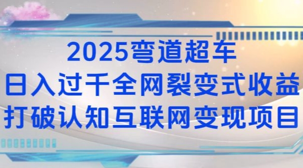 2025弯道超车日入过K全网裂变式收益打破认知互联网变现项目【揭秘】-学长代码-毕业设计源码网